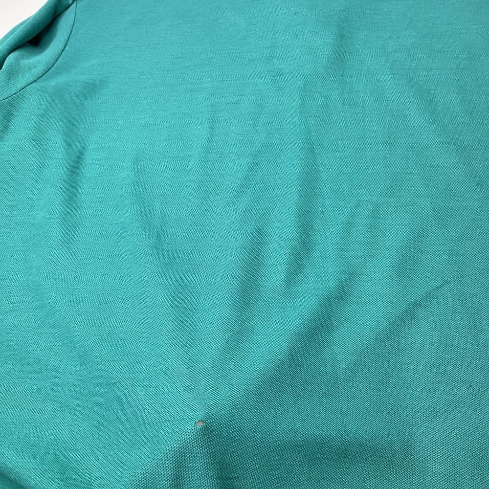 Vintage Levis Polo Shirt Men Sz M 80s Short Sleeve Lightweight Green Retro